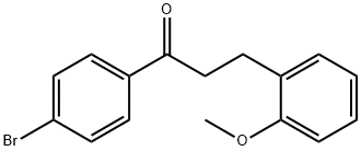 4'-BROMO-3-(2-METHOXYPHENYL)PROPIOPHENONE Struktur