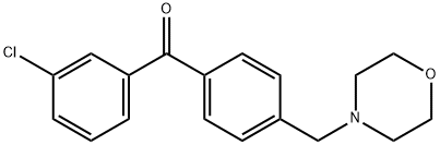 3-CHLORO-4'-MORPHOLINOMETHYL BENZOPHENONE price.