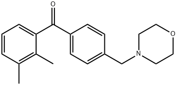 2,3-DIMETHYL-4'-MORPHOLINOMETHYL BENZOPHENONE Struktur