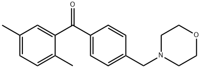 2,5-DIMETHYL-4'-MORPHOLINOMETHYL BENZOPHENONE Struktur