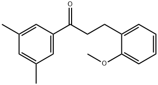 3',5'-DIMETHYL-3-(2-METHOXYPHENYL)PROPIOPHENONE Struktur