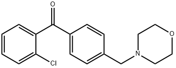 2-CHLORO-4'-MORPHOLINOMETHYL BENZOPHENONE Struktur