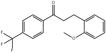 3-(2-METHOXYPHENYL)-4'-TRIFLUOROMETHYLPROPIOPHENONE Struktur