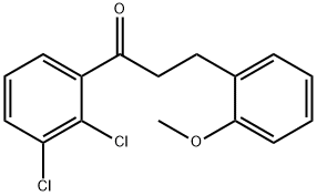 2',3'-DICHLORO-3-(2-METHOXYPHENYL)PROPIOPHENONE Struktur