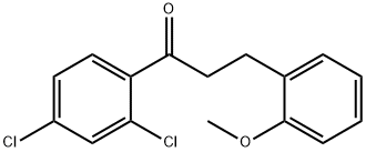 2',4'-DICHLORO-3-(2-METHOXYPHENYL)PROPIOPHENONE Struktur