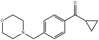 CYCLOPROPYL 4-(MORPHOLINOMETHYL)PHENYL KETONE Struktur