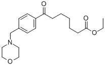 ETHYL 7-[4-(MORPHOLINOMETHYL)PHENYL]-7-OXOHEPTANOATE Struktur