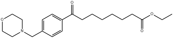 ETHYL 8-[4-(MORPHOLINOMETHYL)PHENYL]-8-OXOOCTANOATE Struktur