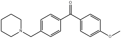 4-METHOXY-4'-PIPERIDINOMETHYL BENZOPHENONE Struktur