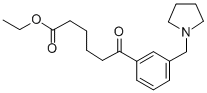 ETHYL 6-OXO-6-[3-(PYRROLIDINOMETHYL)PHENYL]HEXANOATE Struktur