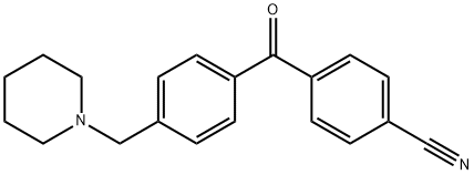 4-CYANO-4'-PIPERIDINOMETHYL BENZOPHENONE Struktur