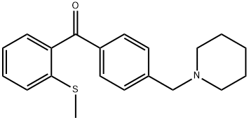 4'-PIPERIDINOMETHYL-2-THIOMETHYLBENZOPHENONE Struktur