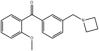 3'-AZETIDINOMETHYL-2-METHOXYBENZOPHENONE Struktur