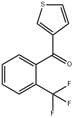 3-(2-TRIFLUOROMETHYLBENZOYL)THIOPHENE Struktur