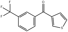 3-(3-TRIFLUOROMETHYLBENZOYL)THIOPHENE Struktur