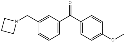 3-AZETIDINOMETHYL-4'-METHOXYBENZOPHENONE Struktur