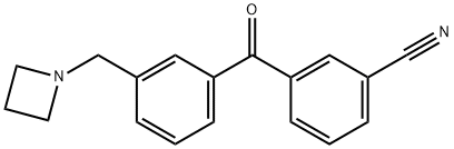 3-AZETIDINOMETHYL-3'-CYANOBENZOPHENONE Struktur