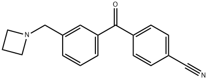 3-AZETIDINOMETHYL-4'-CYANOBENZOPHENONE Struktur