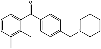 2,3-DIMETHYL-4'-PIPERIDINOMETHYL BENZOPHENONE Struktur