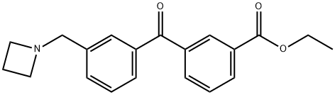 3-AZETIDINOMETHYL-3'-CARBOETHOXYBENZOPHENONE price.