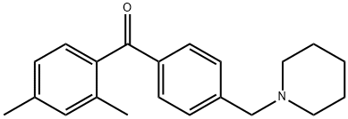 2,4-DIMETHYL-4'-PIPERIDINOMETHYL BENZOPHENONE Struktur