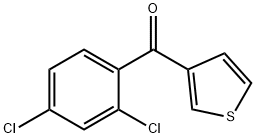 3-(2,4-DICHLOROBENZOYL)THIOPHENE Struktur