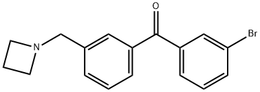 3-AZETIDINOMETHYL-3'-BROMOBENZOPHENONE Struktur