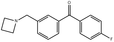 3-AZETIDINOMETHYL-4'-FLUOROBENZOPHENONE Struktur