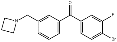 3'-AZETIDINOMETHYL-4-BROMO-3-FLUOROBENZOPHENONE price.