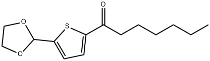 5-(1,3-DIOXOLAN-2-YL)-2-THIENYL HEXYL KETONE Struktur