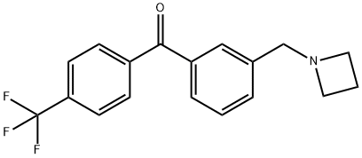 3-AZETIDINOMETHYL-4'-TRIFLUOROMETHYLBENZOPHENONE Struktur