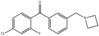 3'-AZETIDINOMETHYL-4-CHLORO-2-FLUOROBENZOPHENONE Struktur