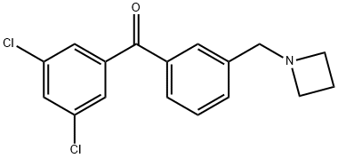 3'-AZETIDINOMETHYL-3,5-DICHLOROBENZOPHENONE Struktur