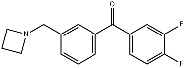 3'-AZETIDINOMETHYL-3,4-DIFLUOROBENZOPHENONE price.