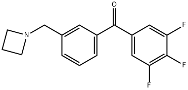 3'-AZETIDINOMETHYL-3,4,5-TRIFLUOROBENZOPHENONE price.