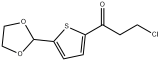 2-CHLOROETHYL 5-(1,3-DIOXOLAN-2-YL)-2-THIENYL KETONE Struktur