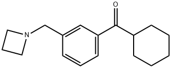 3-(AZETIDINOMETHYL)PHENYL CYCLOHEXYL KETONE Struktur