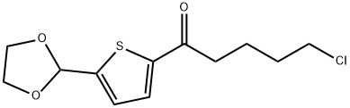 4-CHLOROBUTYL 5-(1,3-DIOXOLAN-2-YL)-2-THIENYL KETONE Struktur