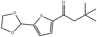 2,2-DIMETHYLPROPYL 5-(1,3-DIOXOLAN-2-YL)-2-THIENYL KETONE Struktur