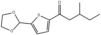 5-(1,3-DIOXOLAN-2-YL)-2-THIENYL 2-METHYLBUTYL KETONE Struktur