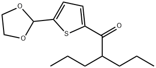 5-(1,3-DIOXOLAN-2-YL)-2-THIENYL 1-PROPYLBUTYL KETONE Struktur