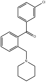 3'-CHLORO-2-PIPERIDINOMETHYL BENZOPHENONE Struktur