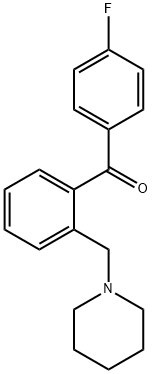 4'-FLUORO-2-PIPERIDINOMETHYL BENZOPHENONE Struktur