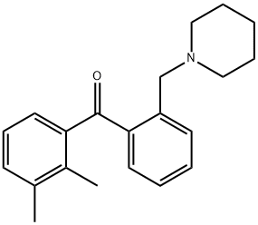 2,3-DIMETHYL-2'-PIPERIDINOMETHYL BENZOPHENONE Struktur