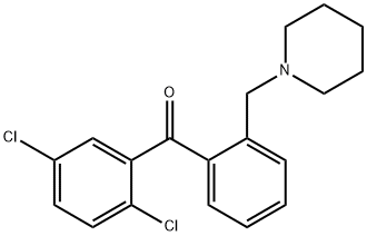 2,5-DICHLORO-2'-PIPERIDINOMETHYL BENZOPHENONE Struktur