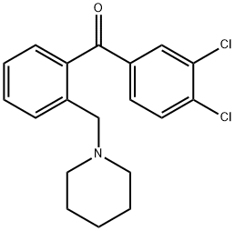 3,4-DICHLORO-2'-PIPERIDINOMETHYL BENZOPHENONE Struktur