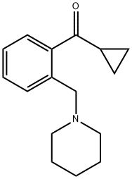 CYCLOPROPYL 2-(PIPERIDINOMETHYL)PHENYL KETONE Struktur