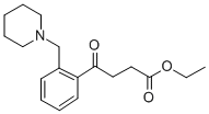 ETHYL 4-OXO-4-[2-(PIPERIDINOMETHYL)PHENYL]BUTYRATE Struktur