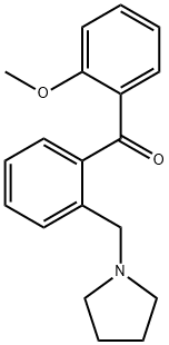 2-METHOXY-2'-PYRROLIDINOMETHYL BENZOPHENONE Struktur