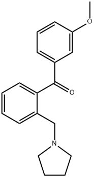 3'-METHOXY-2-PYRROLIDINOMETHYL BENZOPHENONE Struktur